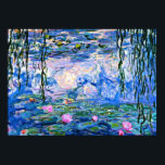 Póster Claude Monet - Water Lilies, 1919<br><div class="desc">Pintura de Monet de Water Lilies,  1919,  poster.</div>