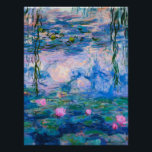 Póster Claude Monet - Water Lilies 1919<br><div class="desc">Claude Monet - Water Lilies 1919 . Famoso cuadro de arte.</div>