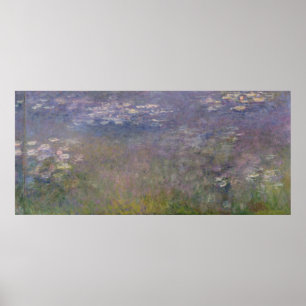 Póster Claude Monet   Water Lilies Agapanthus