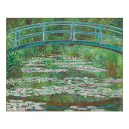 Póster Claude Monet - Water Lilies and Japanese Bridge 