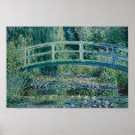 Póster Claude Monet - Water Lilies and Japanese Bridge<br><div class="desc">Water Lilies and Japanese Bridge by Claude Monet, 1899. Claude Monet was a founder of French Impressionist painting, and the most consistent and prolific practitioner of the movement's philosophy of expressing one's perceptions before nature, especially as applied to plein-air landscape painting. The term "Impressionism" is derived from the title of...</div>