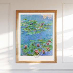 Póster Claude Monet Water Lilies Art Print Vintage Painti