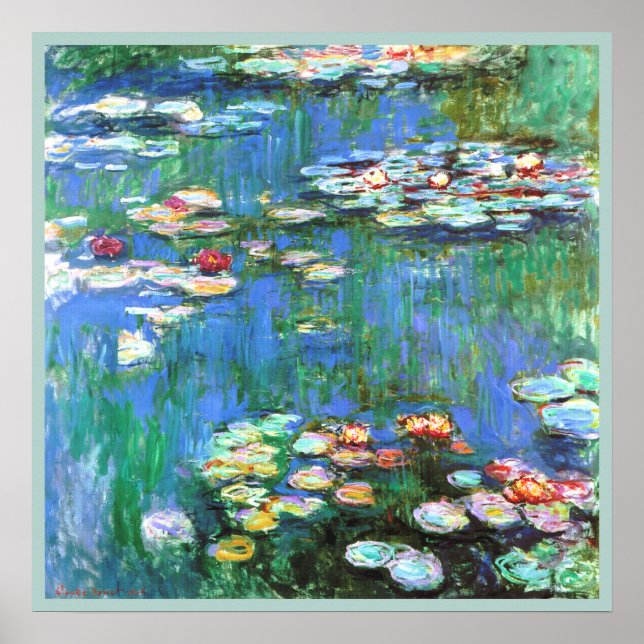Póster Claude Monet Water Lilies Bella Artes (Frente)
