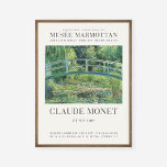 Póster Claude Monet Water Lilies Pond<br><div class="desc">Claude Monet Water Lilies Exhibición de Arte de Footbridge Pond Japonés</div>