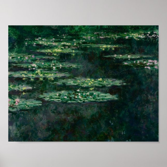 Póster Claude Monet - Waterlilies (Frente)
