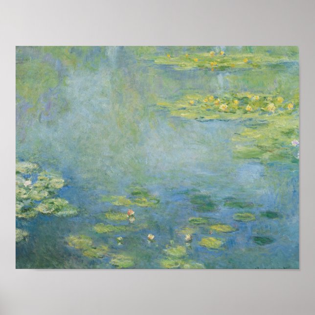 Póster Claude Monet - Waterlilies (Frente)