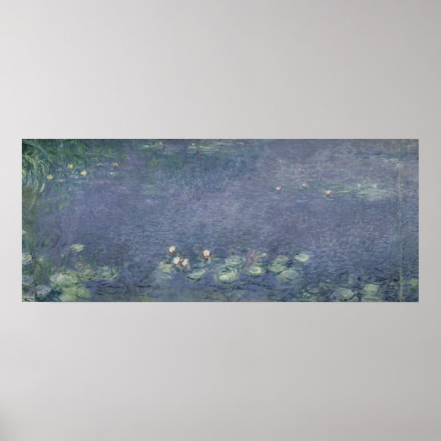 Póster Claude Monet | Waterlilies: Mañana, 1914-18 (Frente)