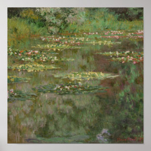 Póster Claude Monet   Waterlilies o Water Lily Pond