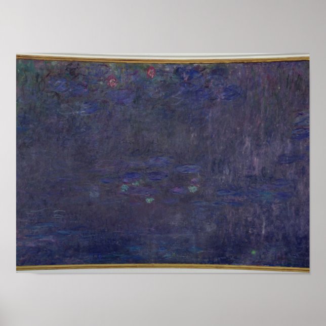 Póster Claude Monet | Waterlilies: Reflections of Trees (Frente)
