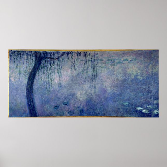 Póster Claude Monet | Waterlilies: Se van llorando los Wi (Frente)