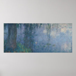 Póster Claude Monet Waterlilies: Weeping Willows, 1914