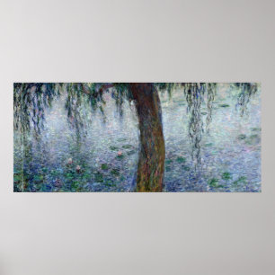 Póster Claude Monet Waterlilies Welows right