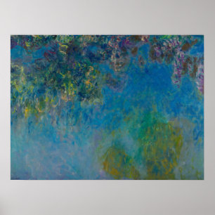 Póster Claude Monet Wisteria Fine Art Floral GalleryHD