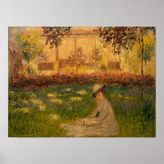 Póster Claude Monet | Woman in a Garden, 1876 (Frente)