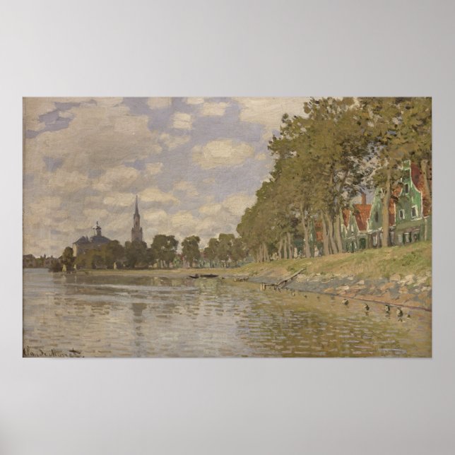 Póster Claude Monet | Zaandam 1871 (Frente)