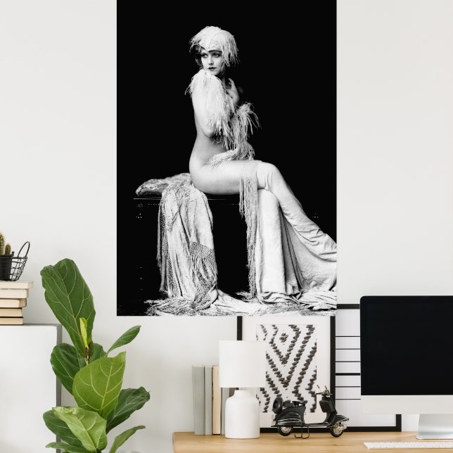 Póster Claudia una Chica de teatro Ziegfield escasamente  (Oficina en casa)