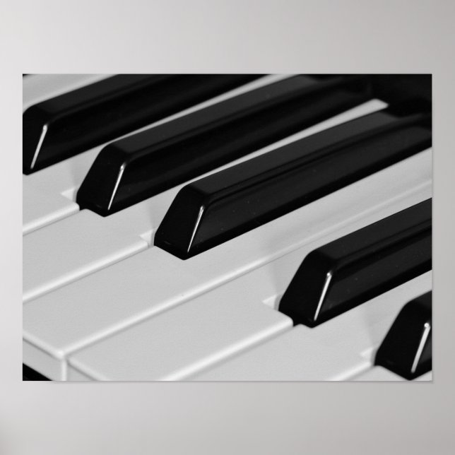 Póster Claves de piano (Frente)