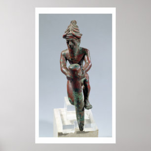 Póster Clavo de la fundación de Gudea, príncipe de