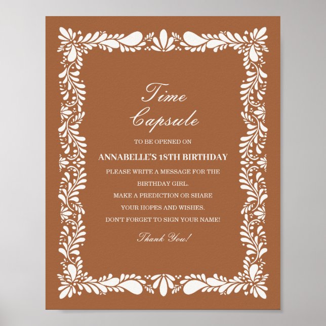 Póster Clay Talavera Tile Time Capsule Baby Birday Game (Frente)
