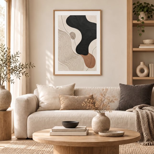 Póster Clay Tide | Minimal Abstract Plaster Art Print (Subido por el creador)