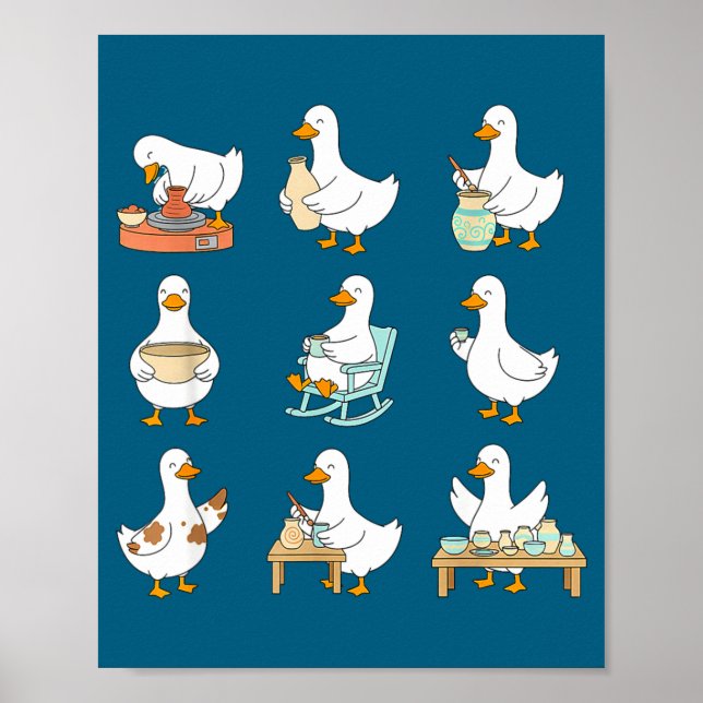 Póster Clay Whisperer T Er Ceramic Silly Goose Making Tte (Frente)