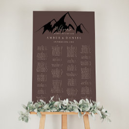 Póster Clear Mountain Country Alphabetical Seating Chart