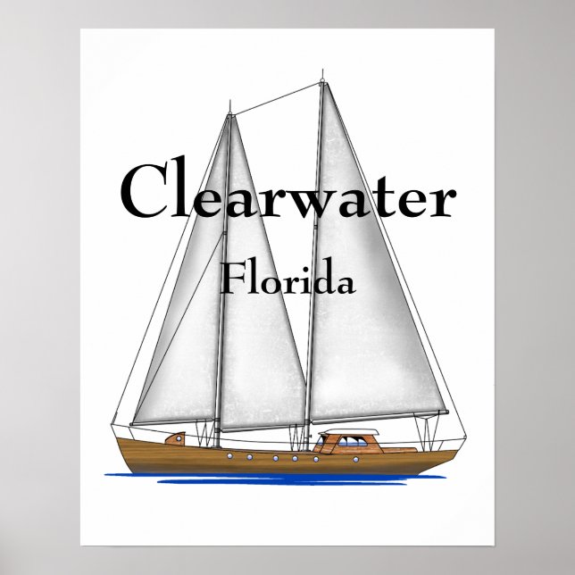 Póster Clearwater Florida (Frente)