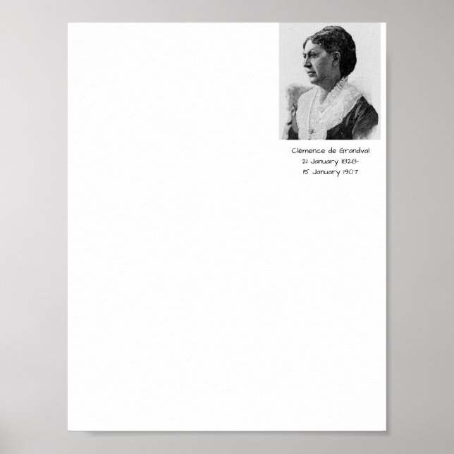 Póster Clémence de Grandval (Frente)