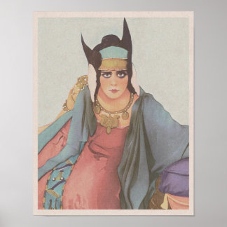 Póster Cleopatra (1917) - La ira de la reina