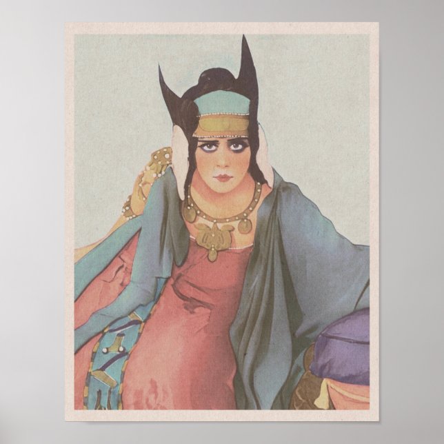 Póster Cleopatra (1917) - La ira de la reina (Frente)