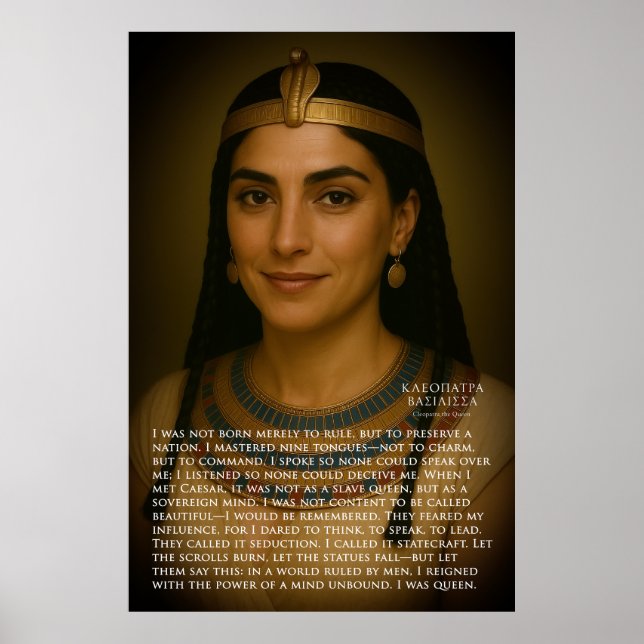 Póster CLEOPATRA PHILATOR - Reina de Egipto (Frente)