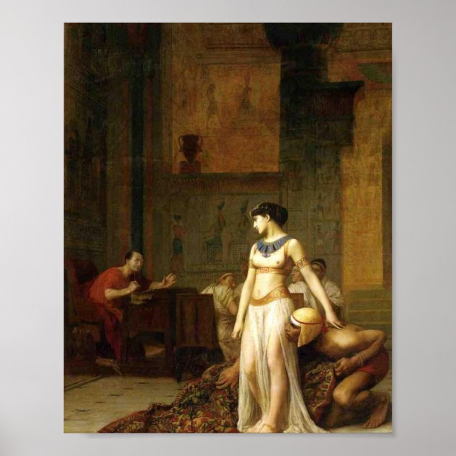Póster Cleopatra Y Caesar De Jean Leon Gerome (Frente)