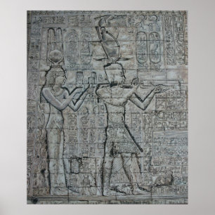 Póster Cleopatra y Caesarion