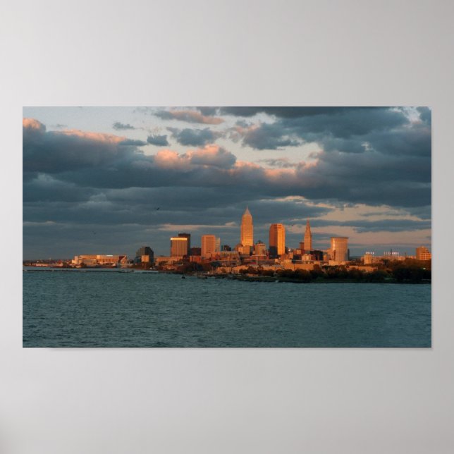 Póster Cleveland A Glow (Frente)