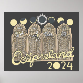 Póster Cleveland Eclipseland Poster