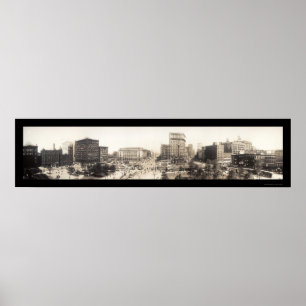 Póster Cleveland, OH Square Photo 1912