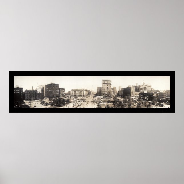 Póster Cleveland, OH Square Photo 1912 (Frente)
