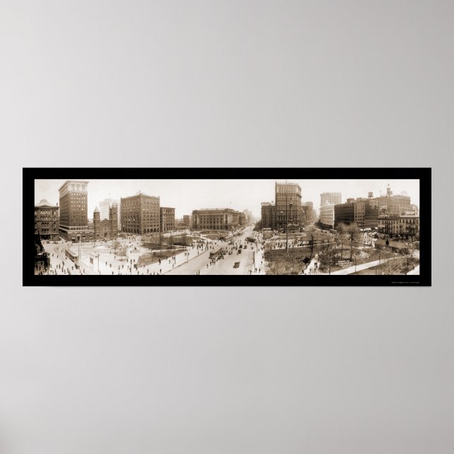 Póster Cleveland, OH Square Photo 1912 (Frente)
