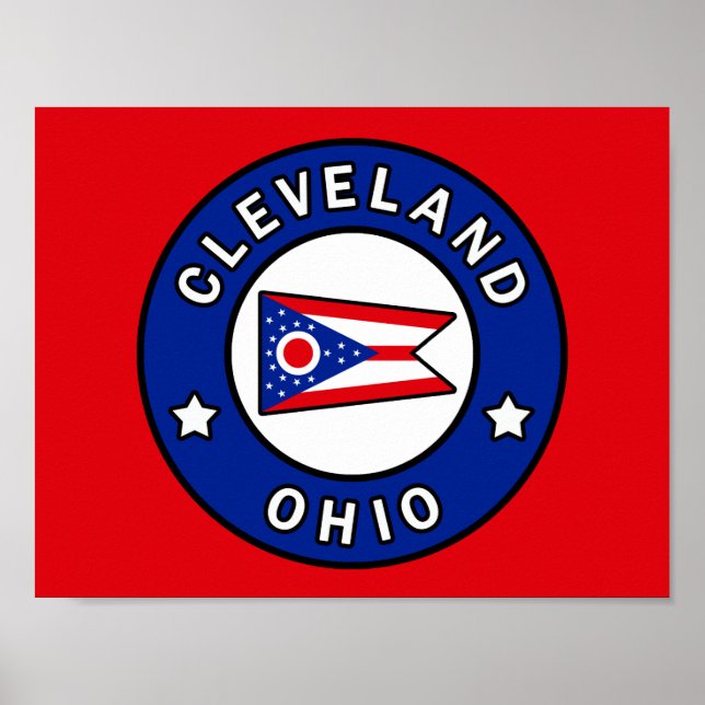 Póster Cleveland Ohio (Frente)