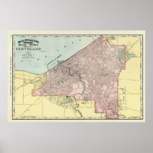 Póster Cleveland, Ohio