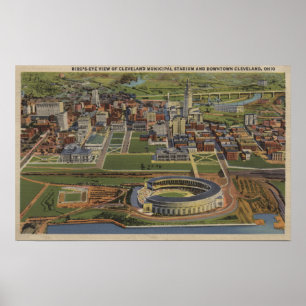 Póster Cleveland, Ohio - Municipal