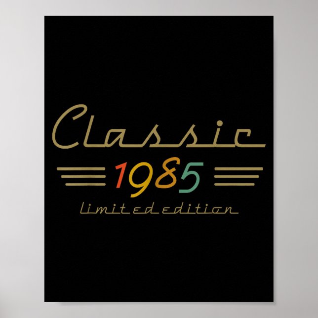 Póster Clic 1985 Limited Edition 40 Year Old 40th Birthda (Frente)