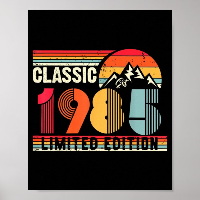 Póster Clic 1985 Limited Edition 40 Year Old 40th Birthda (Frente)