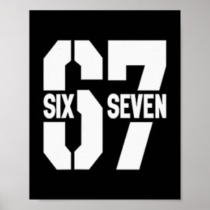 Póster Clic 67 Meme - Me encanta seis siete