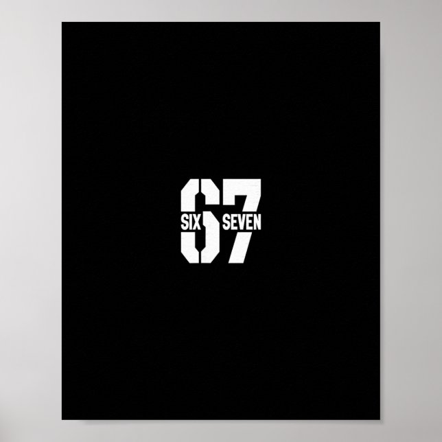 Póster Clic 67 Meme - Me encanta seis siete 1  (Frente)