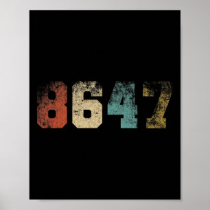Póster Clic Estilo Vintage Años 80 86 47 4 De Julio Grung