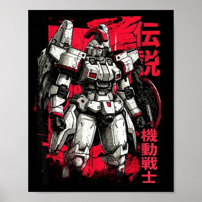 Póster Clic Japanese Legendary Mecha Warrior Robot  (Frente)