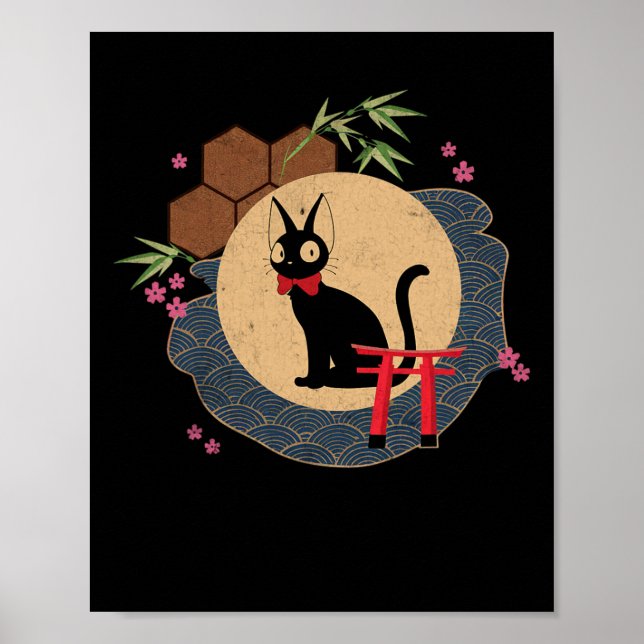 Póster Clic Jiji Cute Kitten Amantes De Animales Gracioso (Frente)