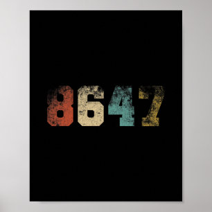 Póster Clic Vintage Estilo 80s 86 47 4 De Julio Grunge No