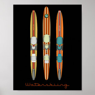 Póster Clic Vintage Water Skis